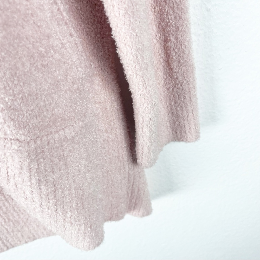 BAREFOOT DREAMS Pink Cozy Chic Lite Long Sleeves Ooen Front Cardigan - Picture 8 of 9